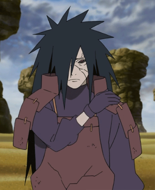 Madara Uchiha Dusting His Clothes GIF