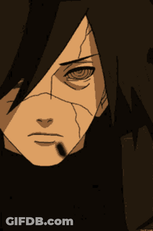Madara Uchiha Face Art Rinnegan GIF