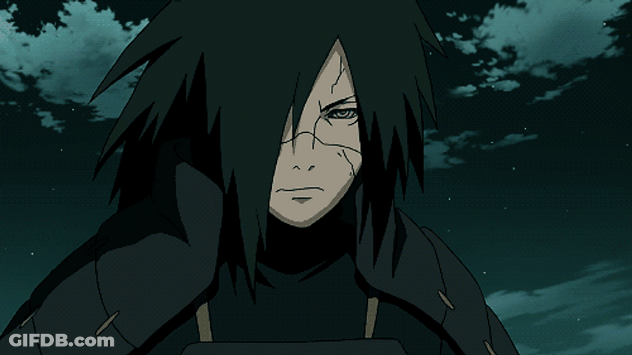 Madara Uchiha Glowing In The Sea GIF