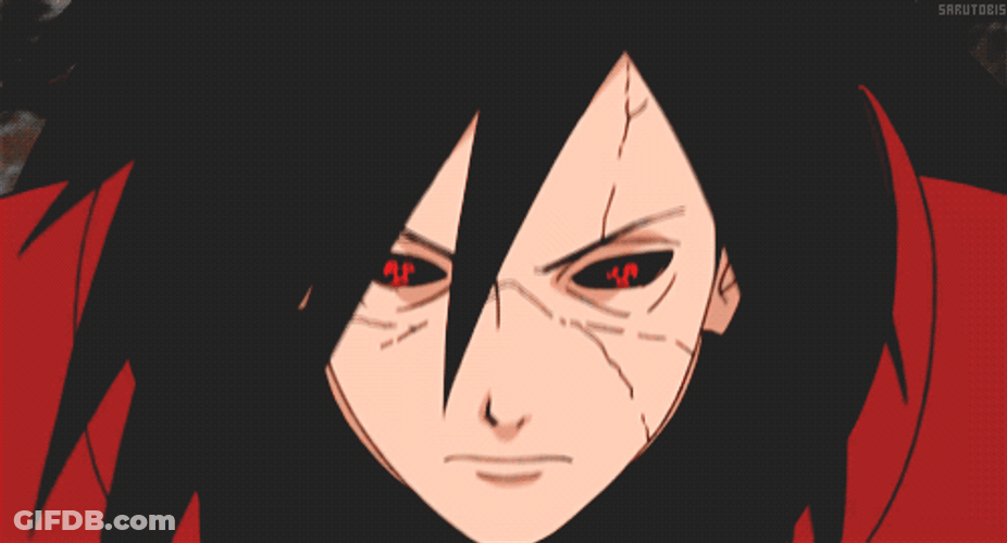 Madara Uchiha Madly Looking GIF