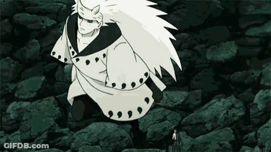 Madara Uchiha Raising Hand GIF