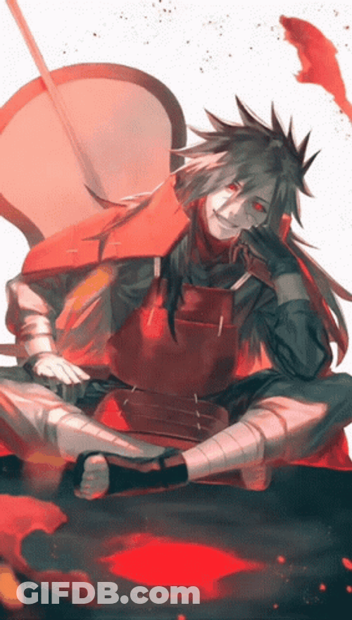 Madara Uchiha Red Aesthetic GIF