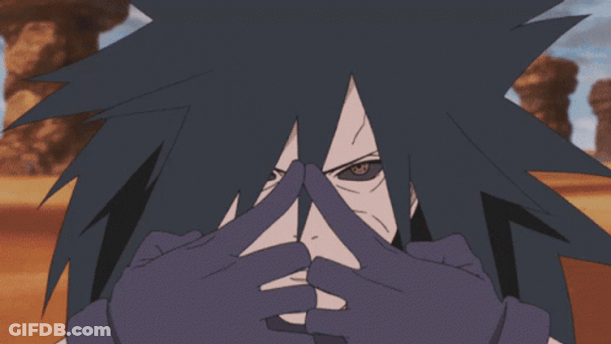 Madara Uchiha Releasing Large Flame GIF