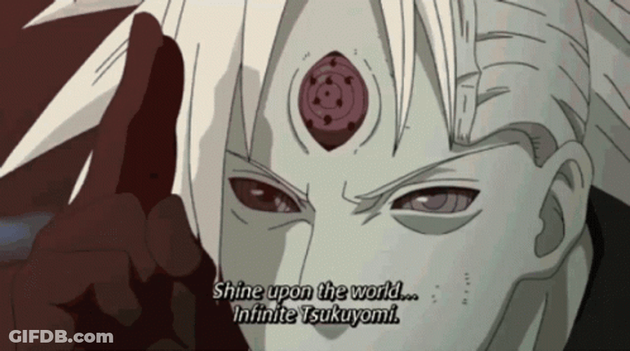 Madara Uchiha Rinne Sharingan Infinite Tsukuyomi Naruto GIF