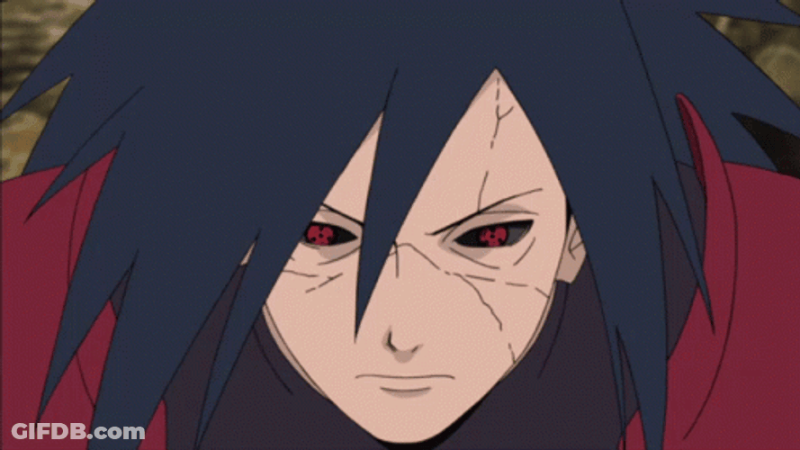 Madara Uchiha Sharingan Edo Tensei Naruto GIF