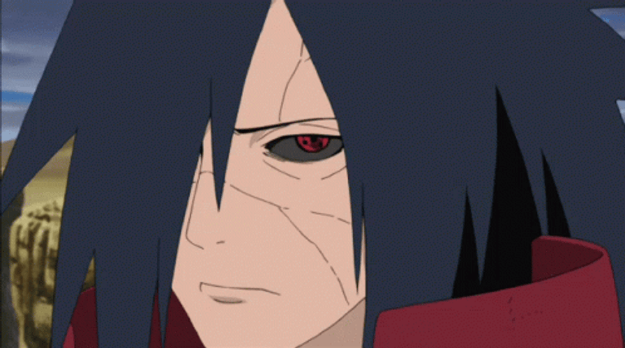 Madara Uchiha Sharingan Talking Naruto GIF