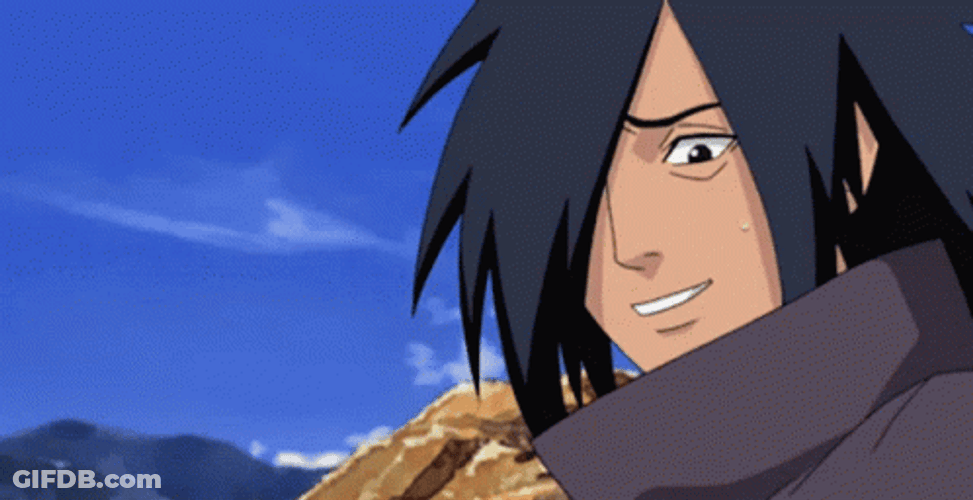 Madara Uchiha Smiles GIF