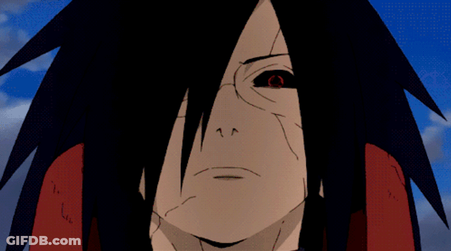 Madara Uchiha Standing On Top GIF