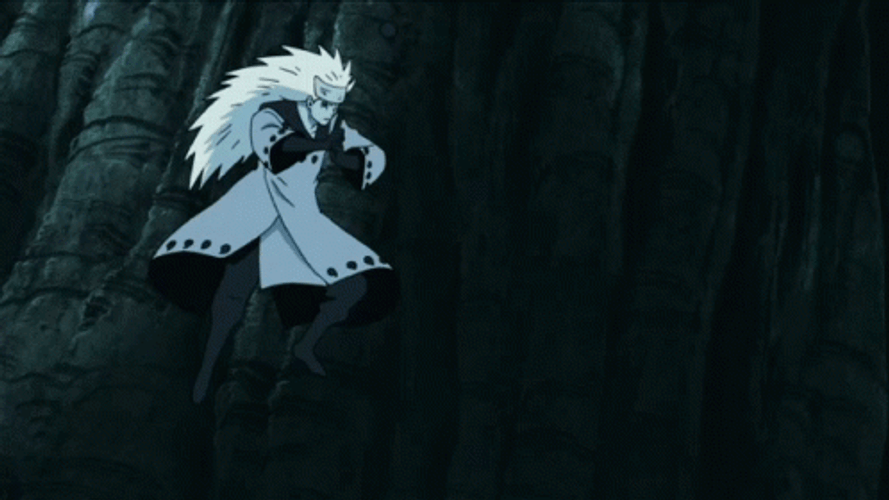 Madara Uchiha Violet Lightning Power GIF