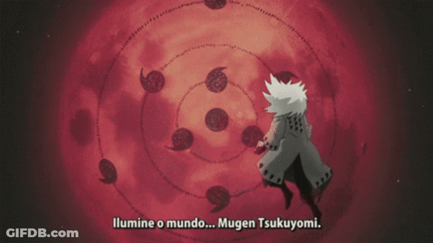 Madara Using Rinne Sharingan Infinite Tsukuyomi Naruto GIF