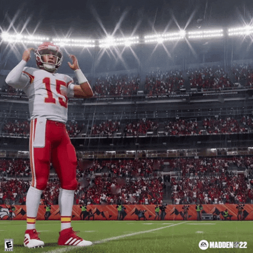 Madden NFL Player Pointing His Helmet GIF