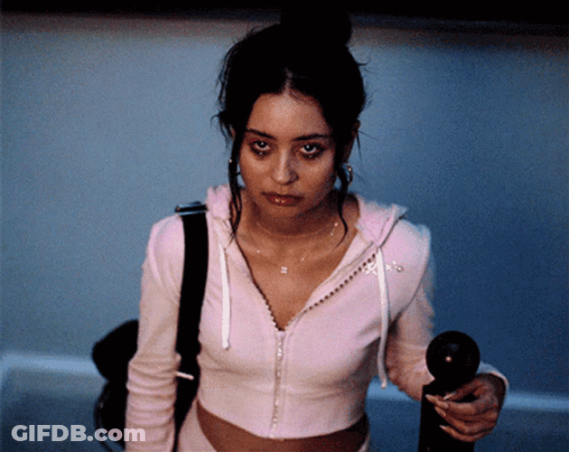Maddy Perez Nonchalant Expression GIF