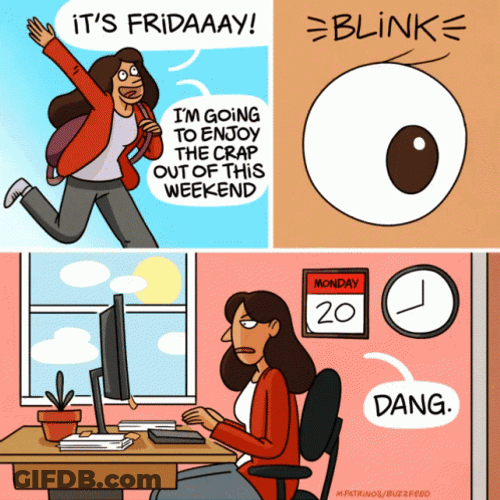Made It Through Monday Work GIF
