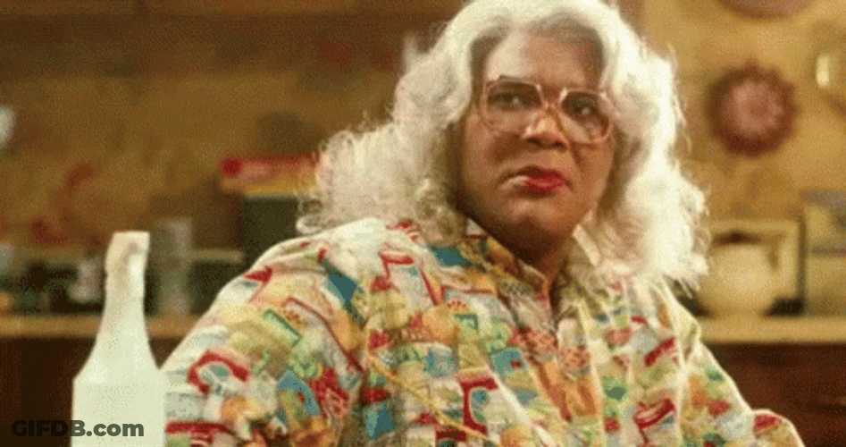 Madea Disappointed Shaking Head GIF