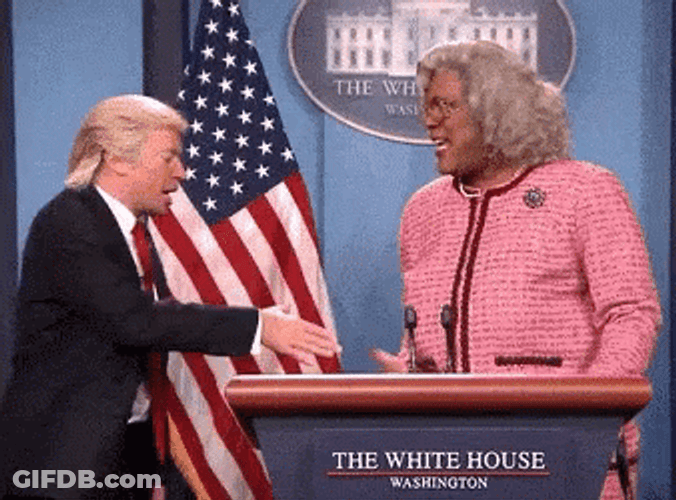 Madea Shaking Trumps Hand Meme GIF