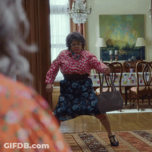 Madea Watching Miss Hattie Happy Dance GIF