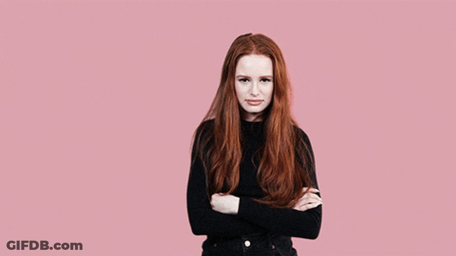 Madelaine Petsch Dislike Reaction GIF