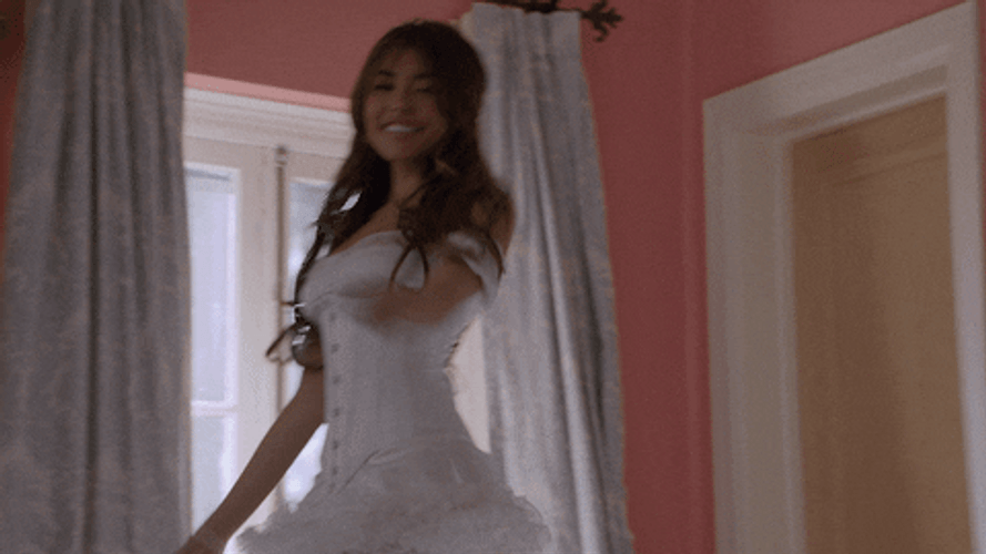 Madison Beer Falling On Bed GIF