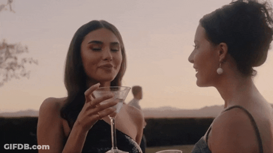 Madison Beer Wine Glass GIF