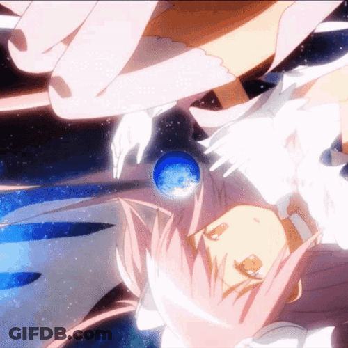 Madoka Magica Kaname Upside Down World Universe GIF