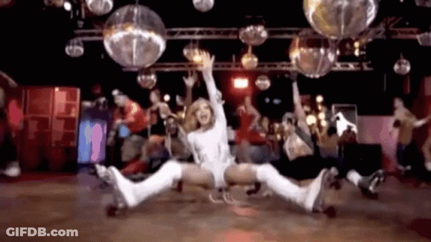 Madonna Roller Skating Dance GIF