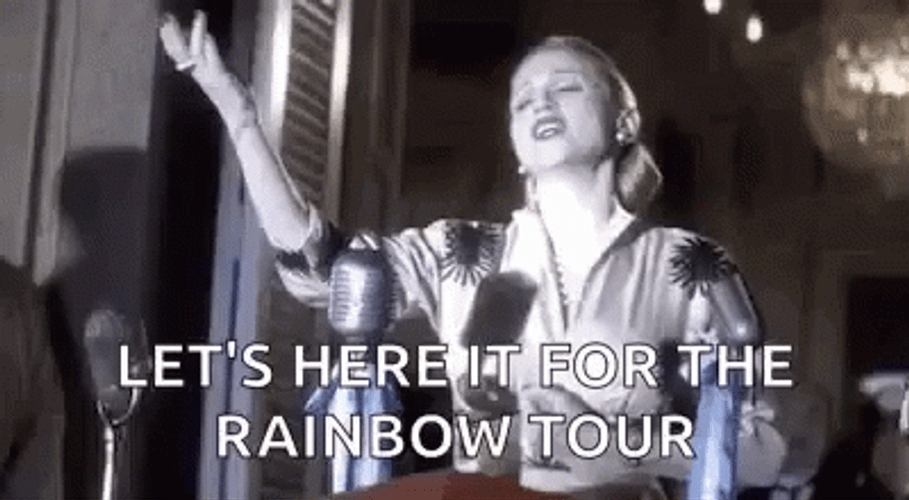 Madonna Singing Don't Cry For Me Argentina GIF