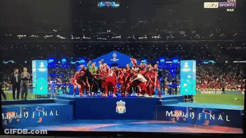 Madrid 19 Final On Television Screen GIF