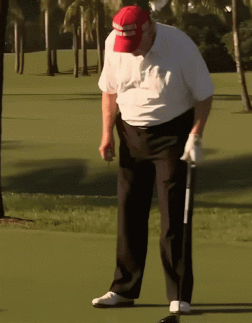 Maga Trump Plays Golf GIF