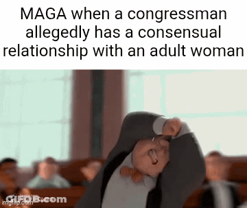 Maga When A Congressman Allegedly Has A Consential Relationship With An Adult Woman GIF