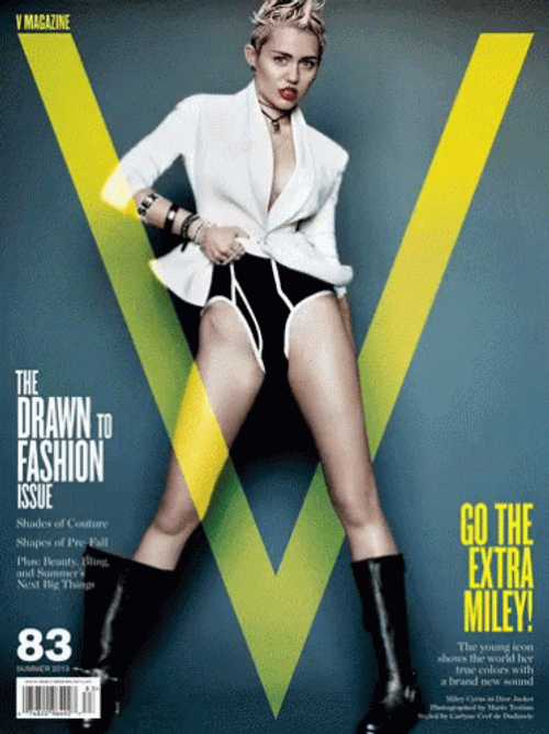 Magazine Cover Miley Cyrus GIF