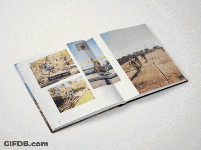 Magazine Flipping Pages GIF