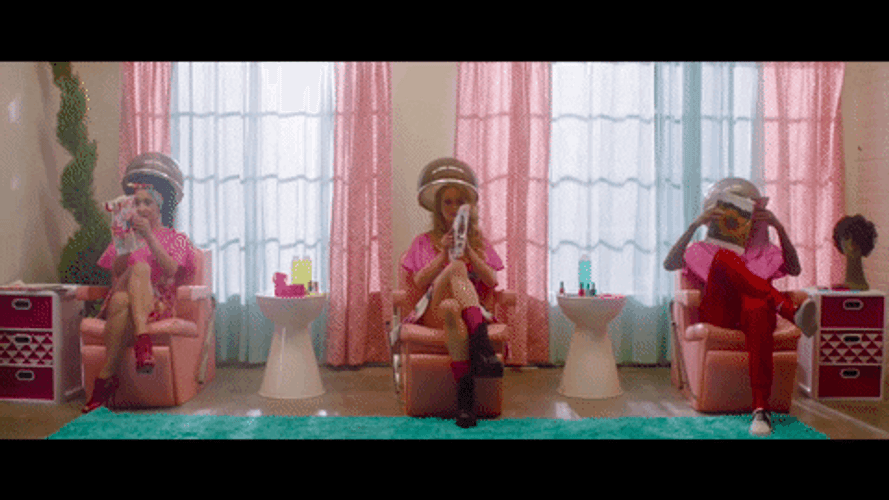 Magazine In Hair Salon GIF