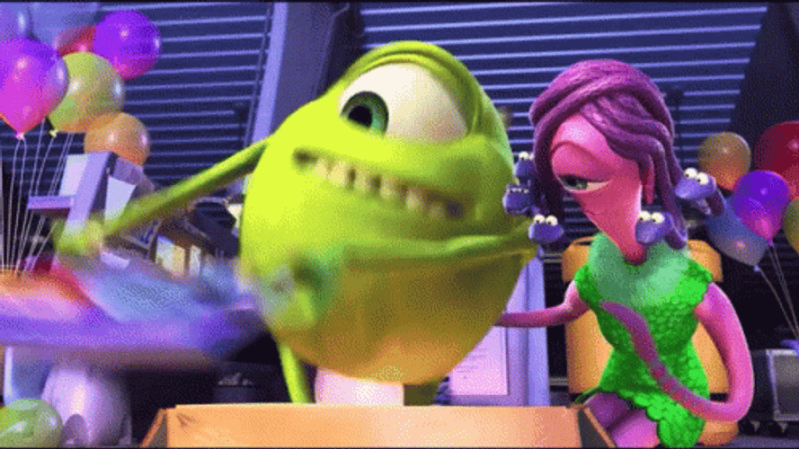 Magazine Kiss Monsters Inc GIF