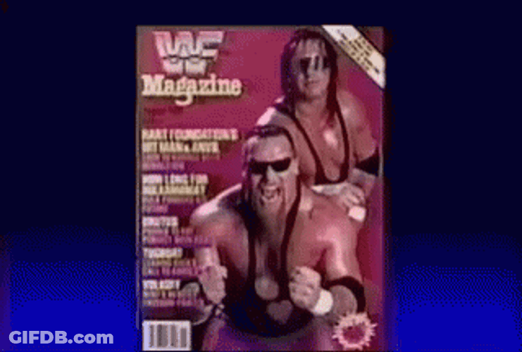 Magazine Wresting Hart Foundation GIF