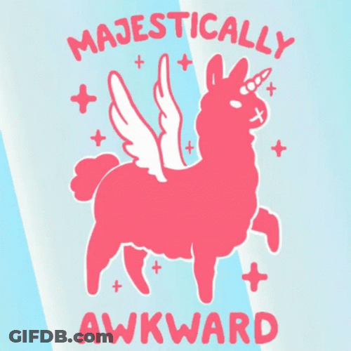 Magestically Awkward Llama GIF