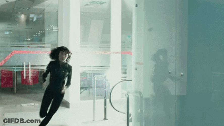 Maggie Q Spy Running GIF