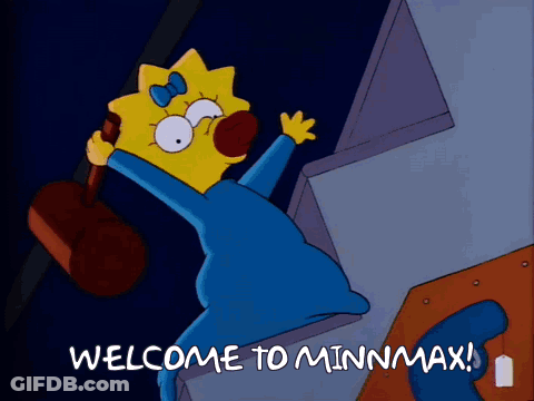 Maggie Simpson Holding Hammer Saying Welcome To Minmax GIF