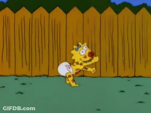 Maggie Simpson Wearing Diaper GIF