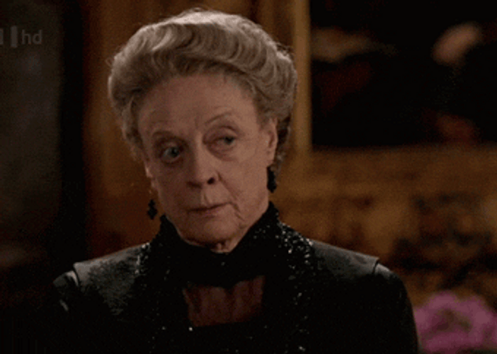 Maggie Smith Disgusted Expression Making Face GIF
