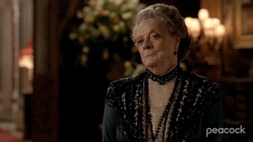 Maggie Smith Exasperated Expression GIF