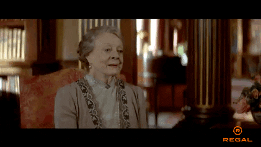 Maggie Smith Fake Smile GIF