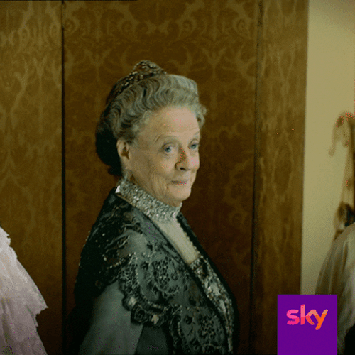 Maggie Smith Naughty Smile GIF