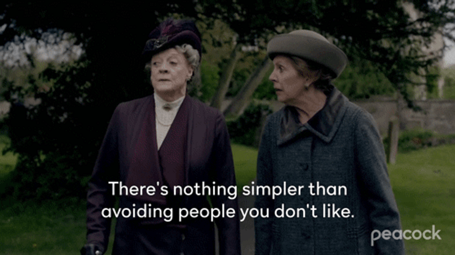 Maggie Smith Violet Crawley Strolling GIF