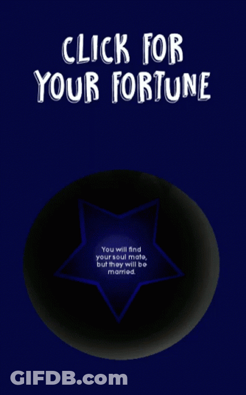 Magic 8 Ball Click Your Fortune GIF