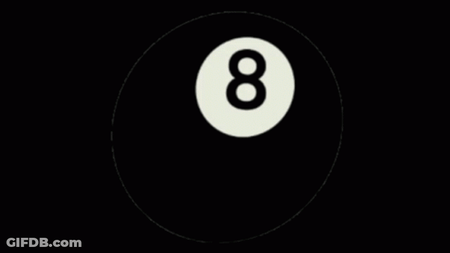Magic 8 Ball Winking And Smiling GIF