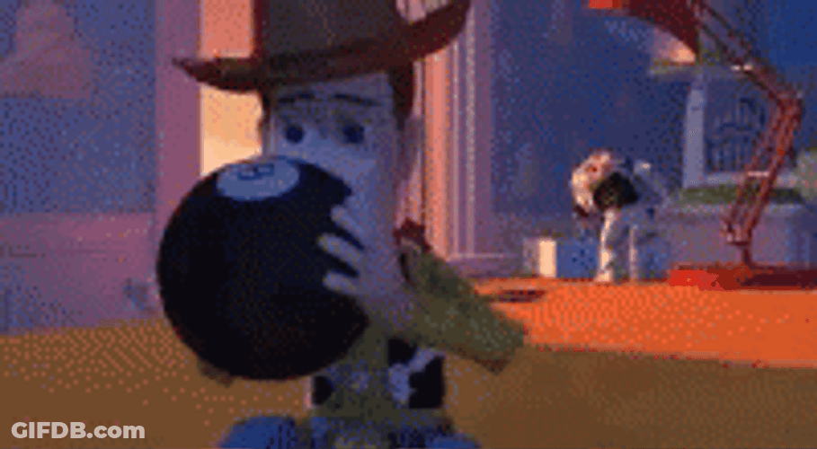 Magic 8 Ball Woody GIF