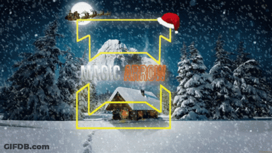 Magic Arrow Collaborating For Winter Christmas GIF