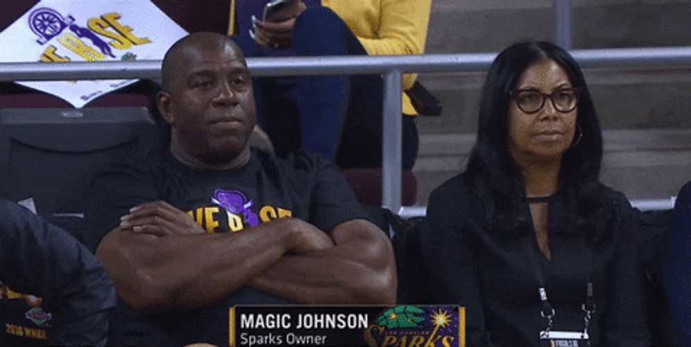 Magic Johnson Chewing GIF