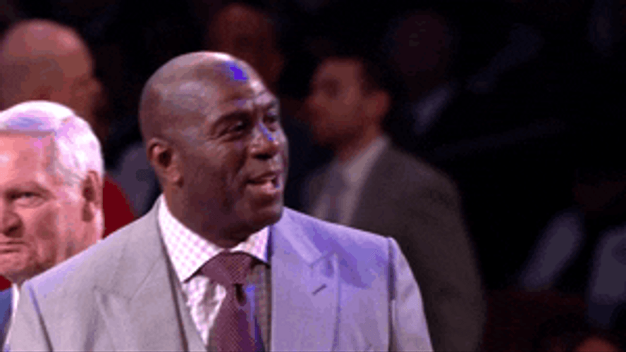 Magic Johnson Laughing GIF