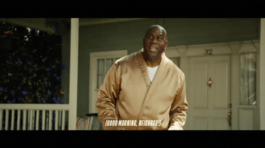 Magic Johnson Neighbor GIF